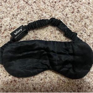 Blissy Black Silk Eye Mask